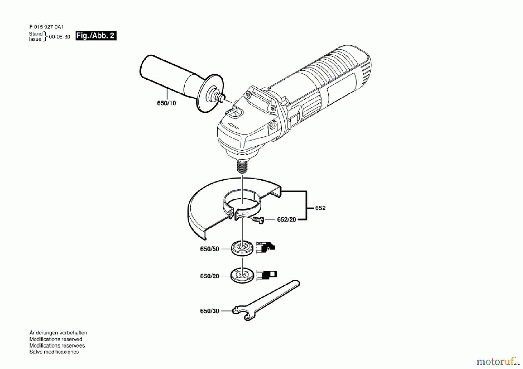  Bosch Werkzeug Winkelschleifer 9270 A1 Seite 2