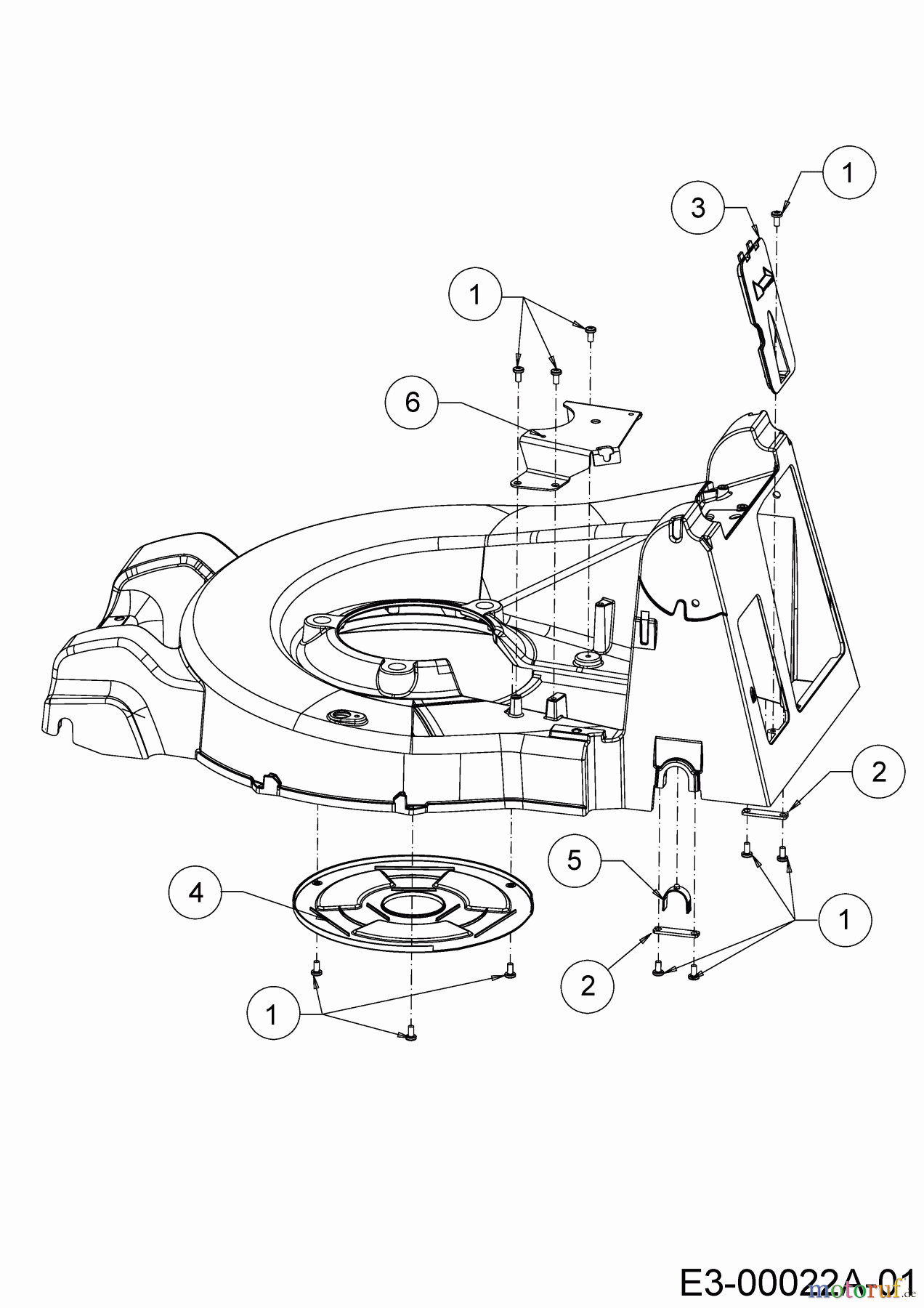  WOLF-Garten Expert Petrol mower self propelled Expert 53 B S 12A-ZA7F650  (2018) Covers, Bearing rear axle