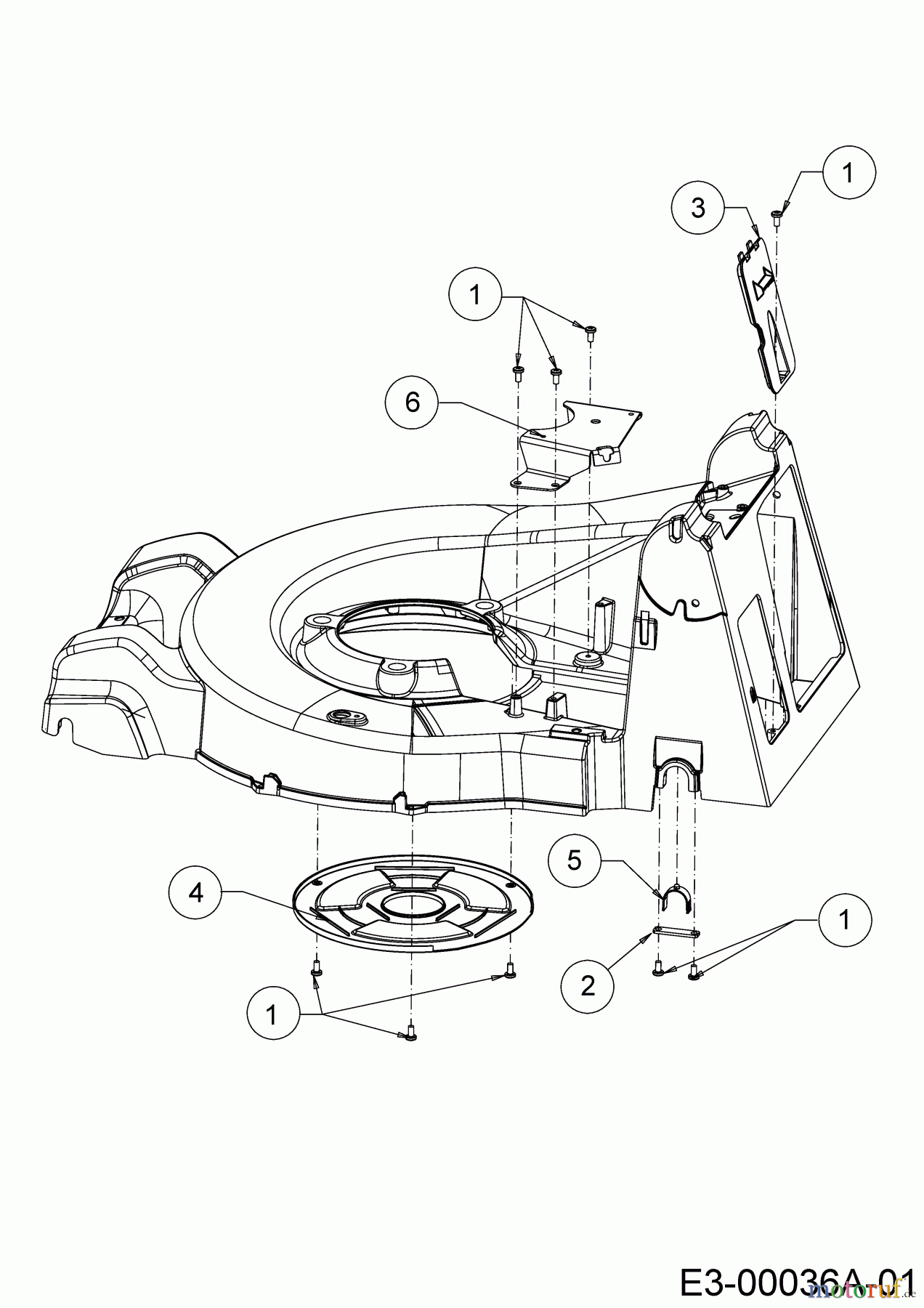  WOLF-Garten Expert Petrol mower self propelled Expert 53 B V 12AQZA7F650  (2018) Covers, Bearing rear axle