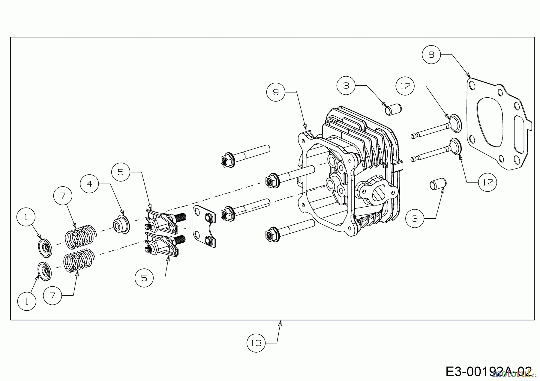  MTD-Engines Vertical 5X65MU 752Z5X65MU  (2018) Cylinder head