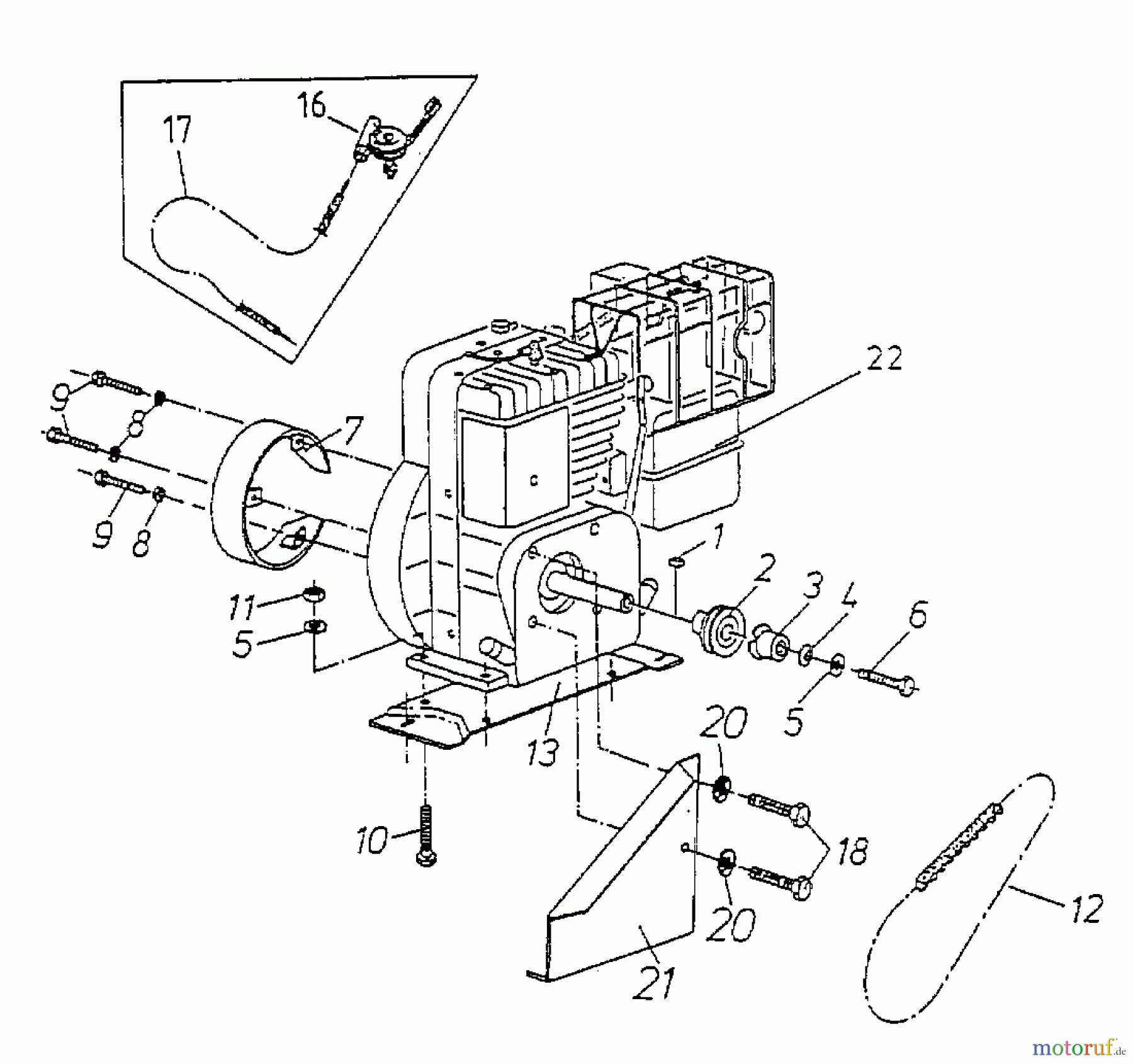  Gutbrod Cutter bar mower BM 91 17A-091-604  (2000) Belt, Engine, Fuel tank