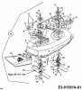 Univert UN 125 BF 13BL47GE663 (1998) Listas de piezas de repuesto y dibujos Mowing deck E (36"/91cm) side discharge