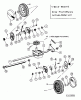 MTD 48 SPMT 12A-V45V602 (2003) Spareparts Gearbox, Wheels