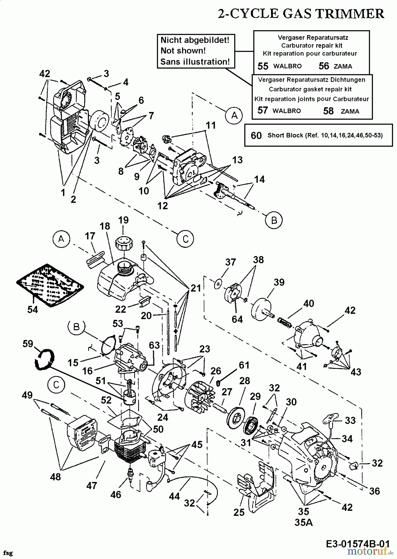  MTD Brush cutter 725 41AD725G678  (2001) Engine