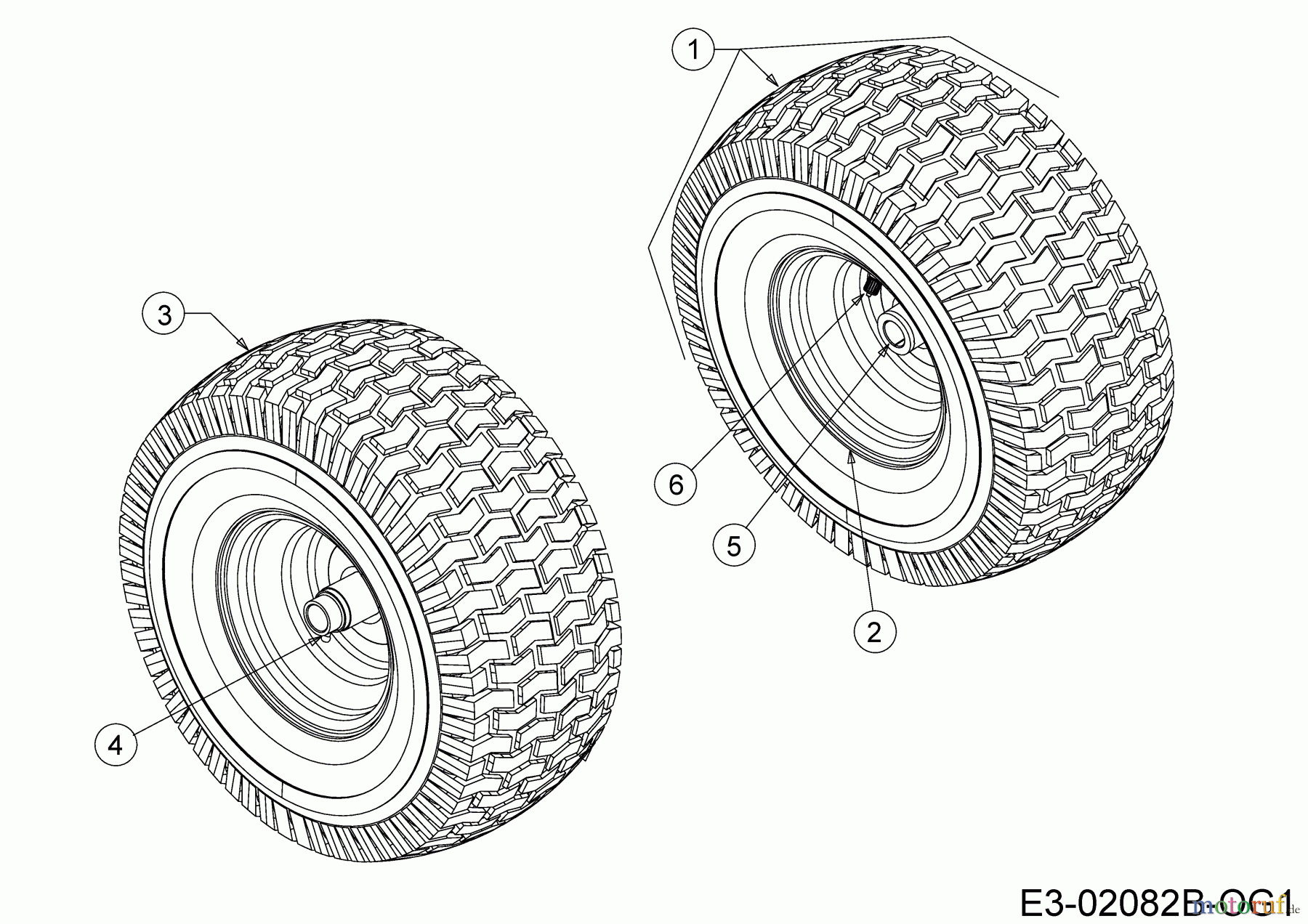  Cmi Lawn tractors 96-125 13HH765F620  (2018) Front wheels 13x5