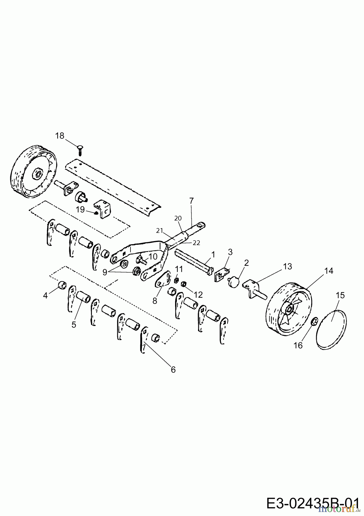  Wolf-Garten  multi-star® - Lawn care UR-M 3 (Verticutter) 3547000  (2003) Basic machine