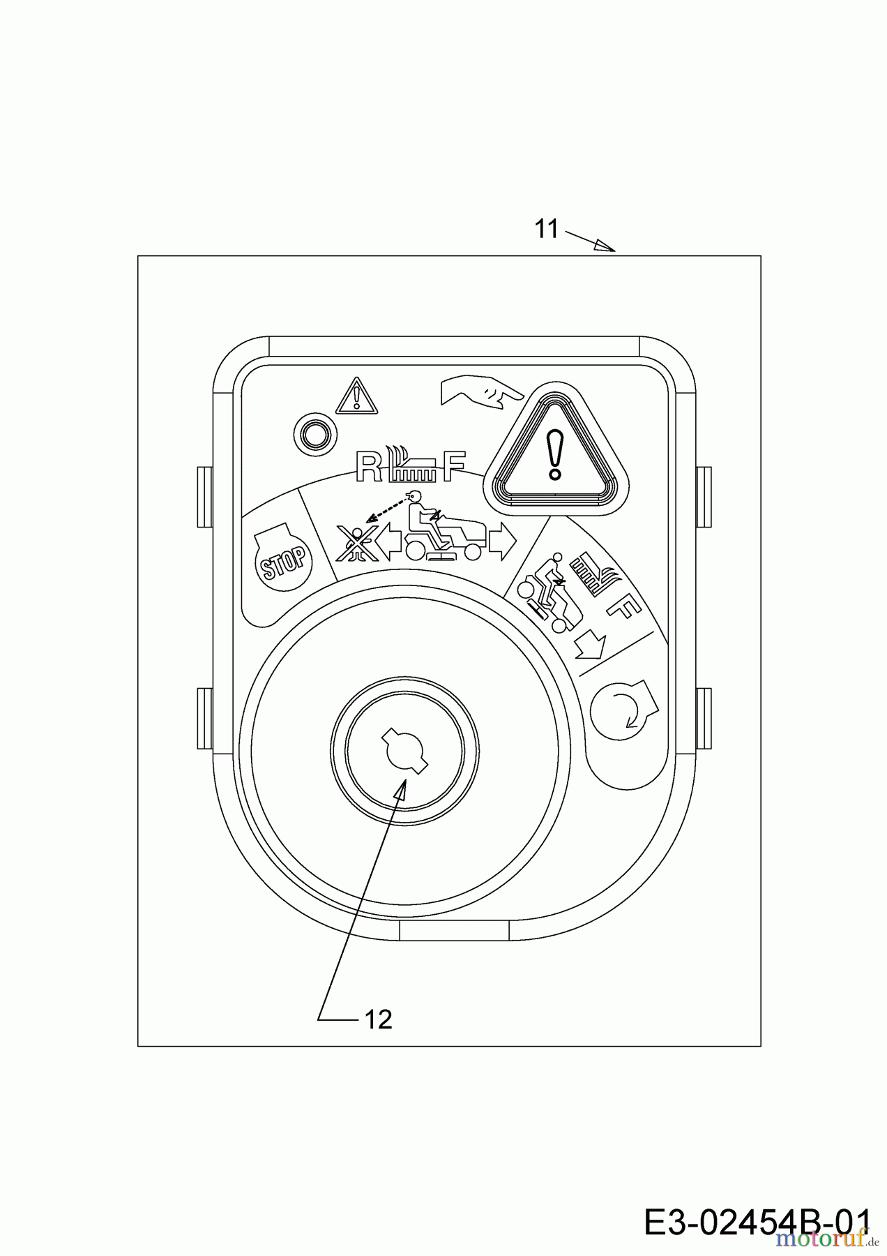  Troy-Bilt Lawn tractors Horse XP 46 13WX79KT066  (2015) Ignition switch
