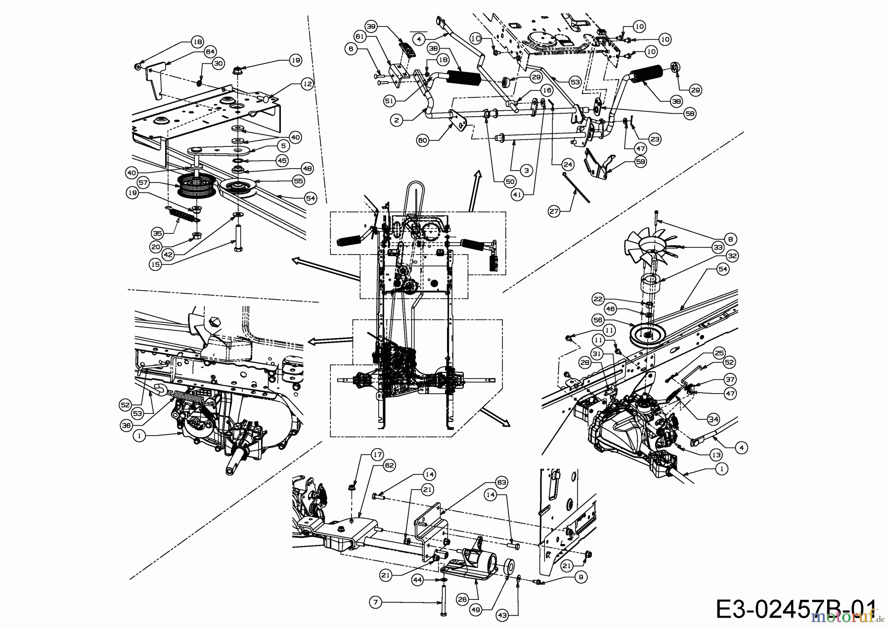  Cub Cadet Lawn tractors CC 714 HE 13H271DE603  (2015) Drive system