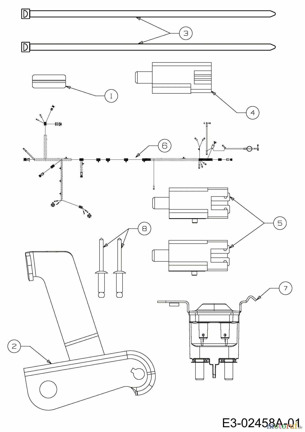  Cub Cadet Lawn tractors CC 714 TF 13D277DF603  (2014) Electric parts