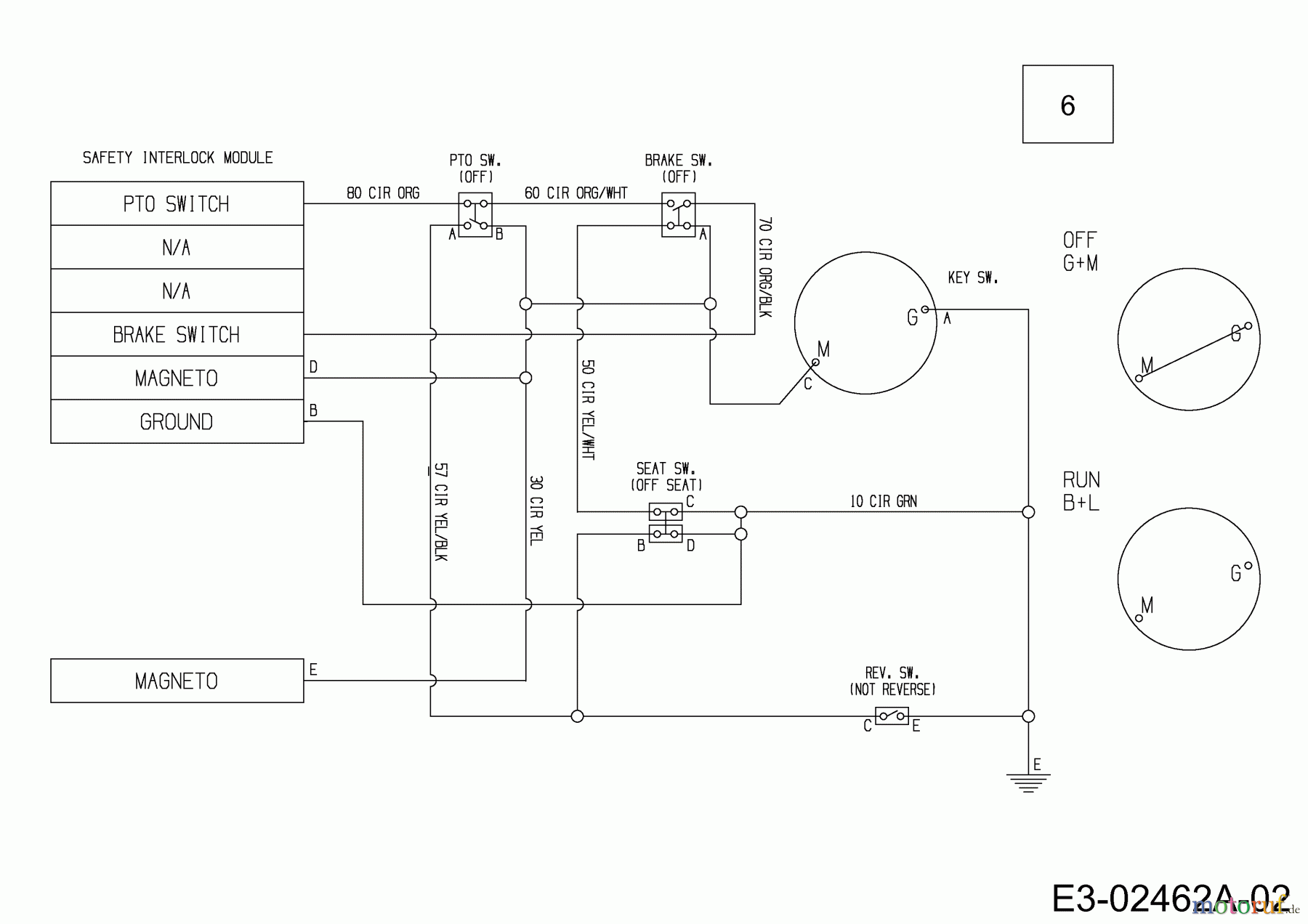  MTD Lawn tractors Minirider 60 SD 13A625JC600  (2014) Wiring diagram