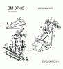 MTD BM 87-35 25A-FM0G678 (2009) Listas de piezas de repuesto y dibujos Handle, Cutter bar