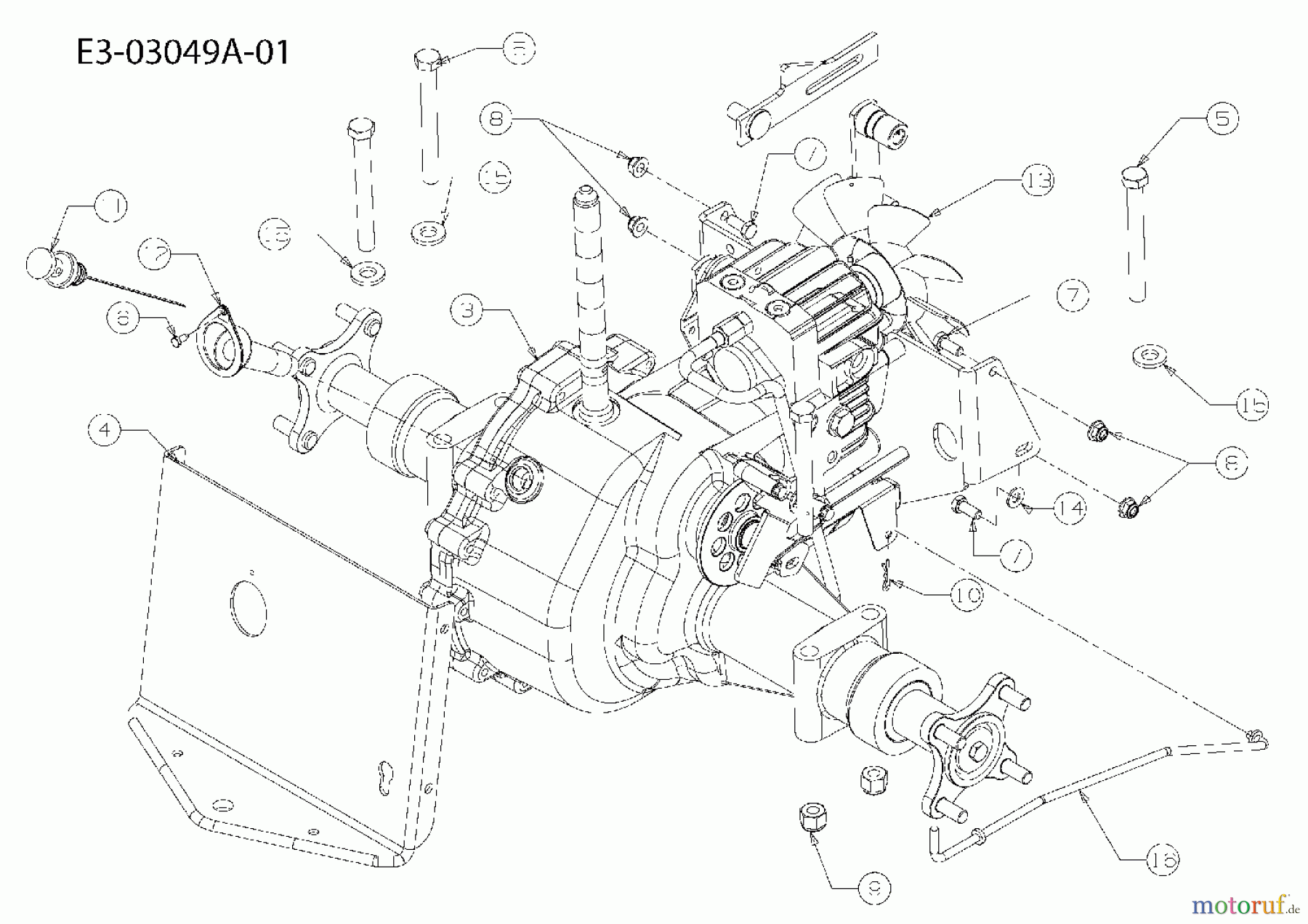  Cub Cadet Garden tractors HDS 2205 14A-2D7-603  (2008) Gearbox