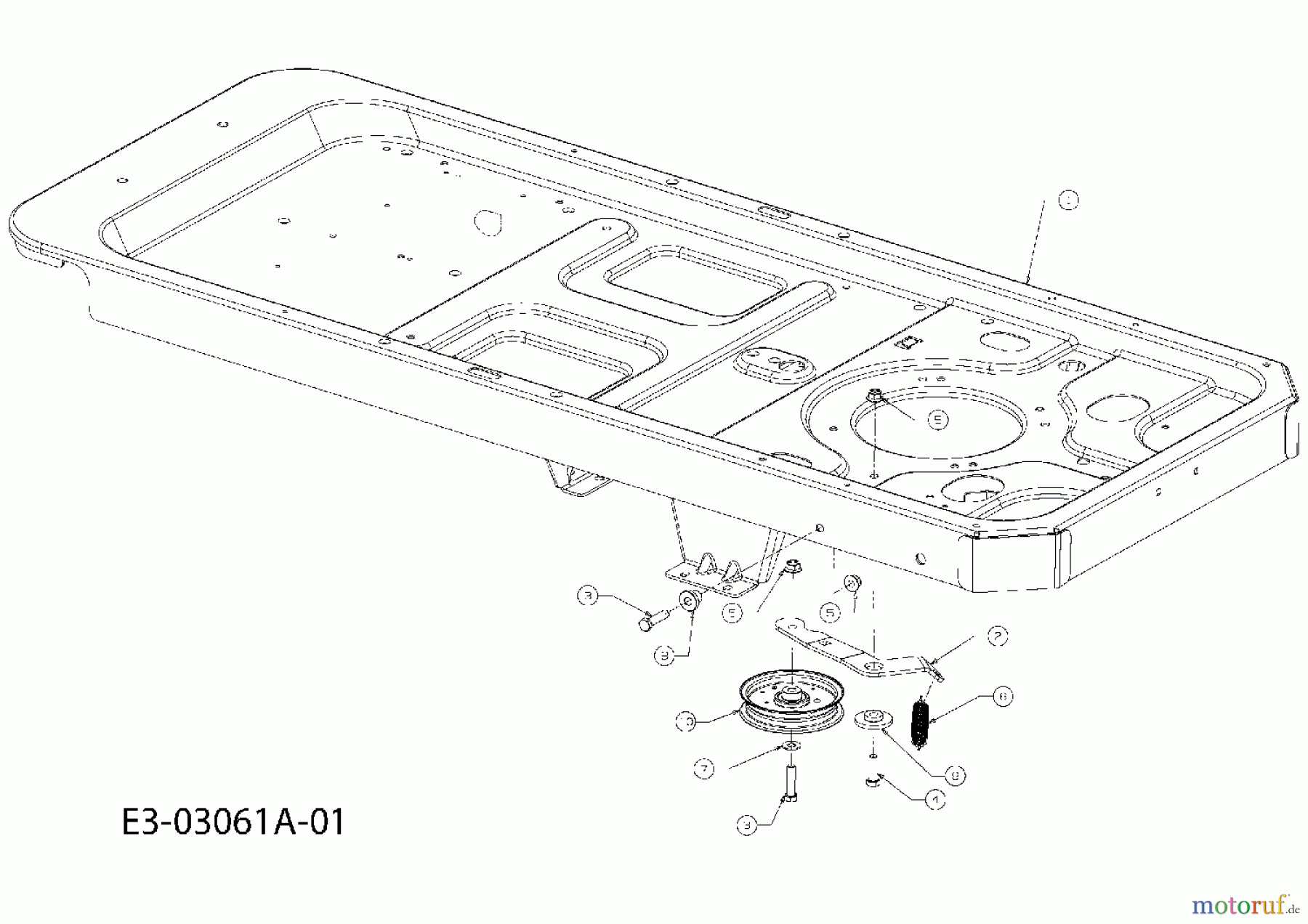  Massey Ferguson Zero Turn MF 50-22 ZT 17AI2ACP695  (2007) Frame