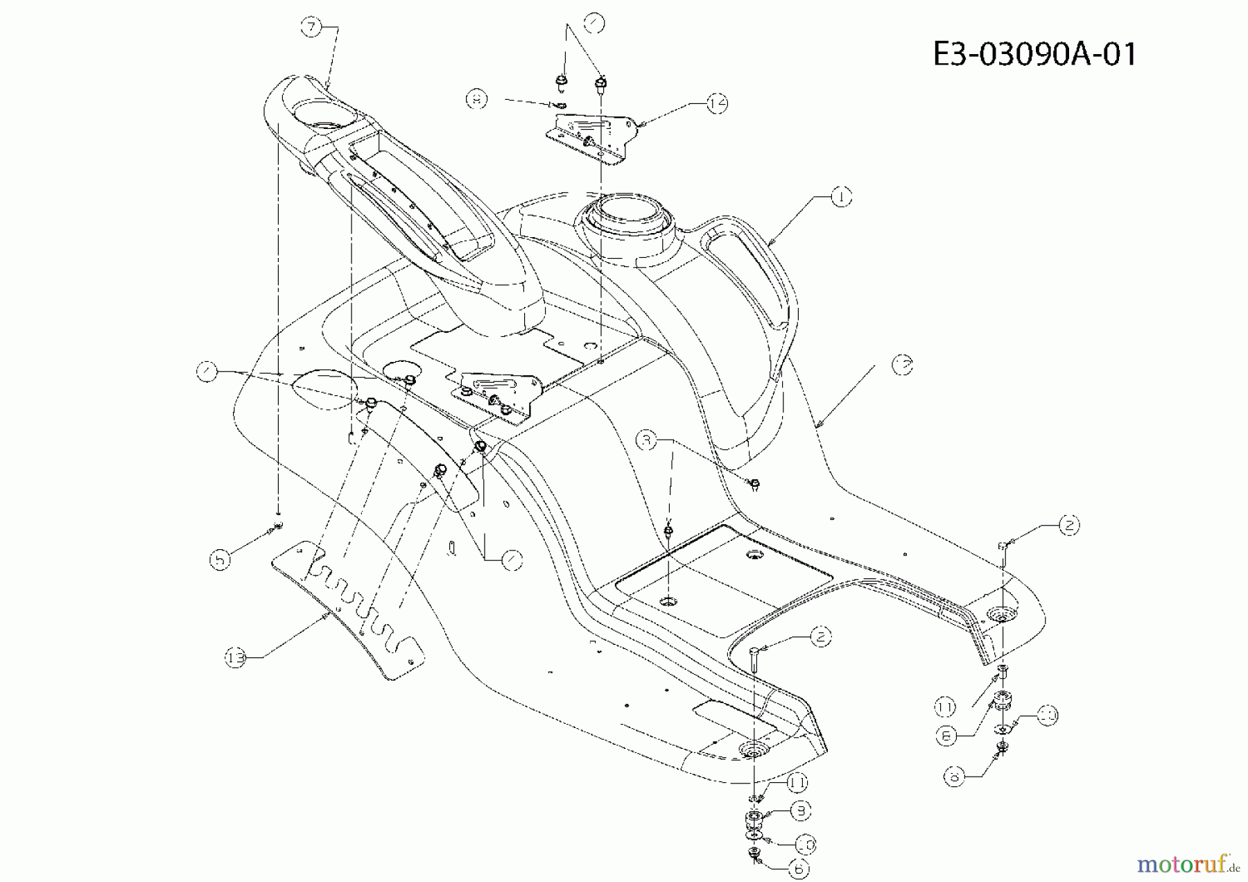  Massey Ferguson Lawn tractors MF 38-15 SD 13AV11CF695  (2007) Fender