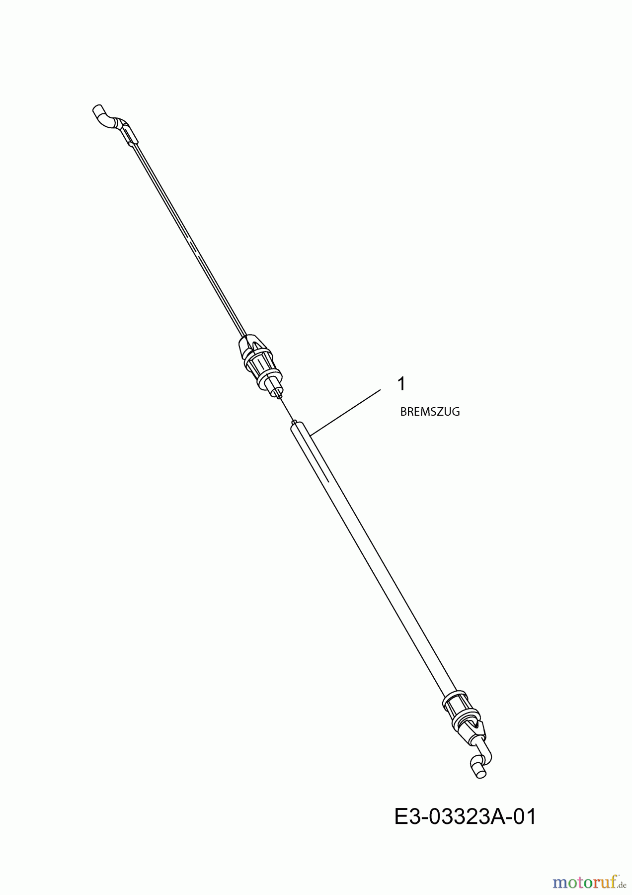  MTD Petrol mower self propelled SP 53 GHWK 12A-567D678  (2007) Control cable brake