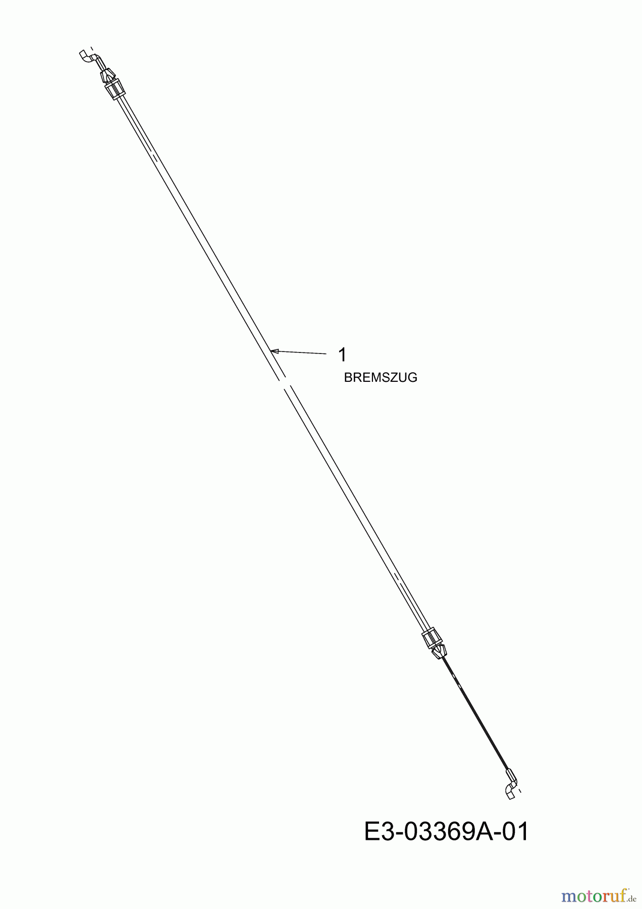  Troy-Bilt Petrol mower self propelled TB 6553 HWM 12AD568G609  (2007) Control cable brake