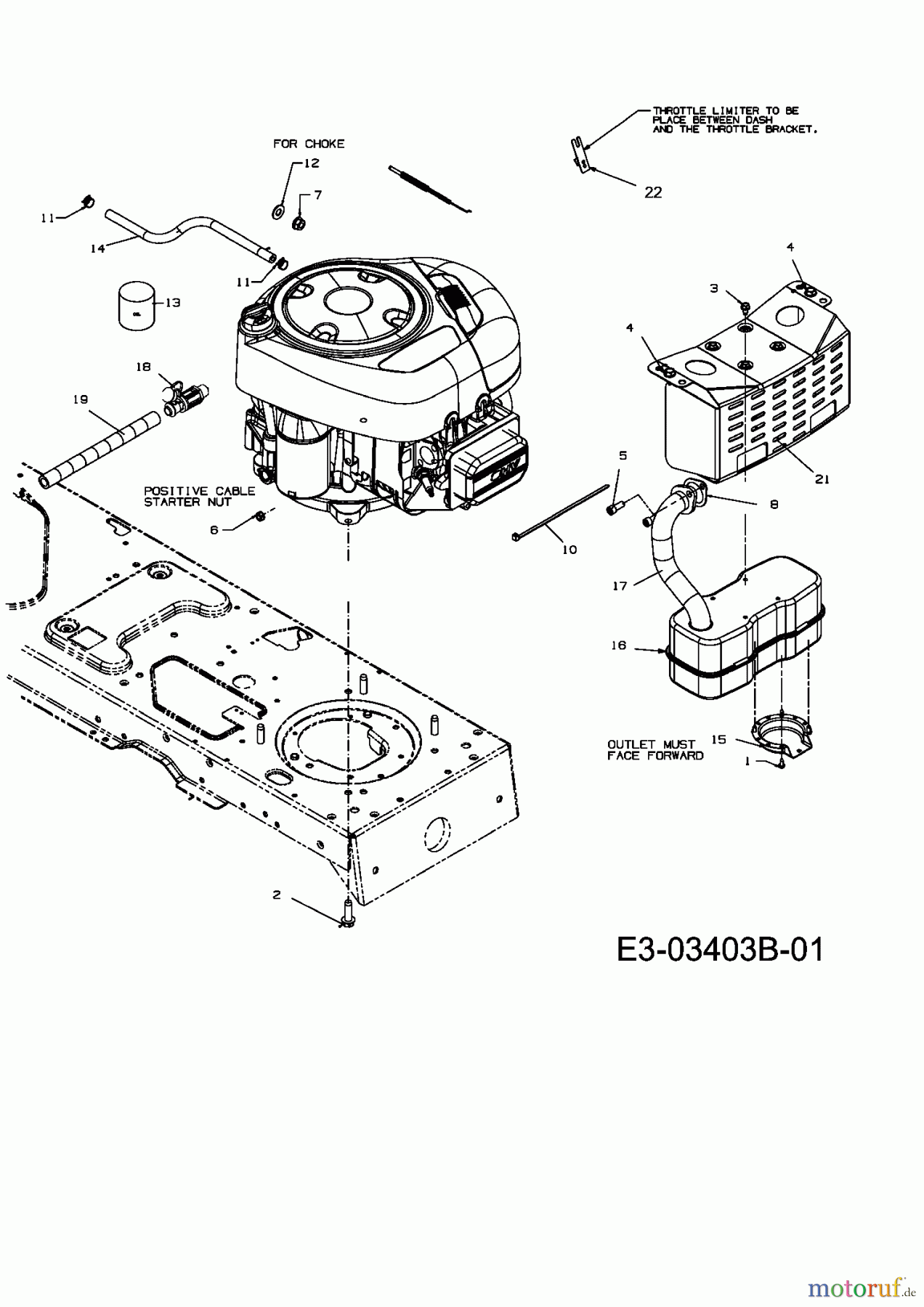  MTD Lawn tractors JE 135 H 13AH493E676  (2008) Engine accessories