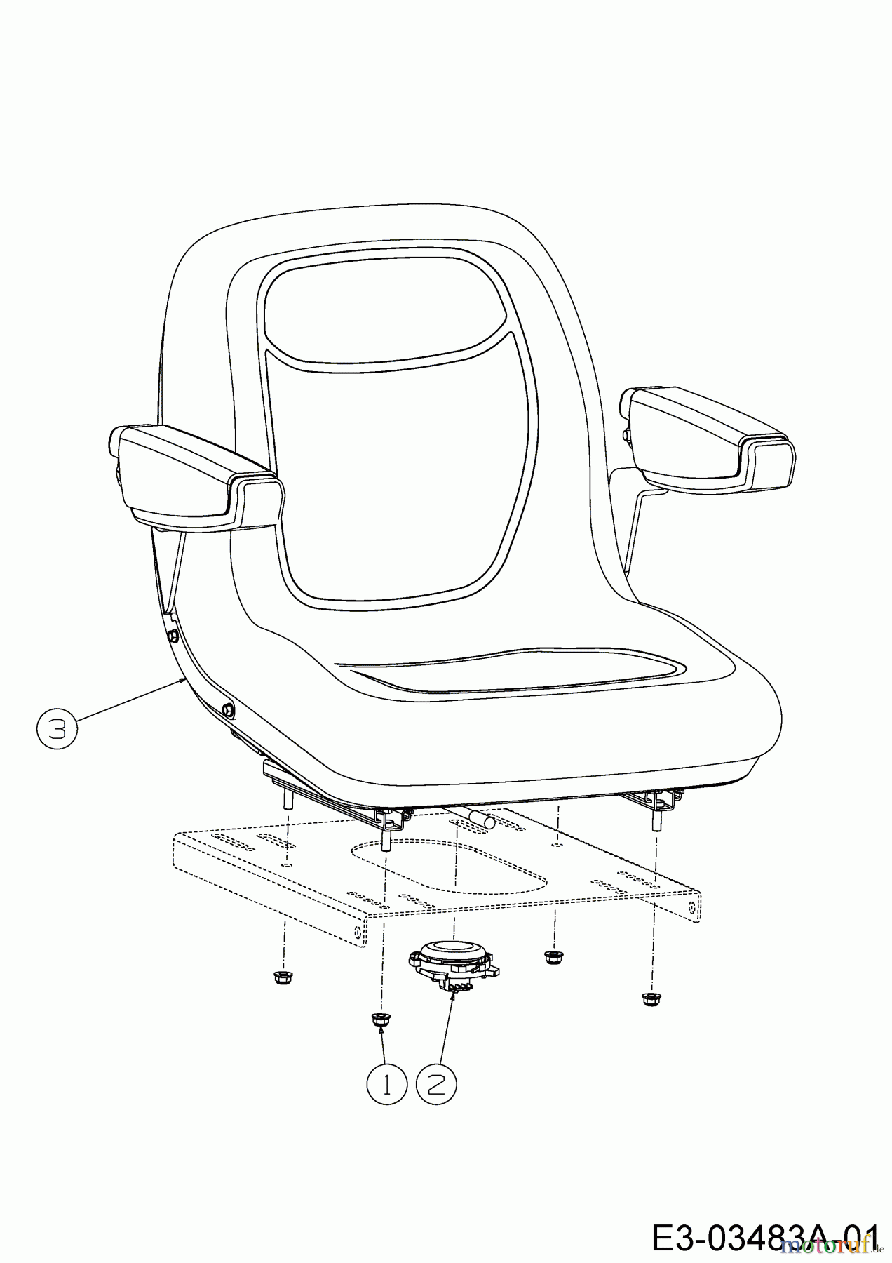  Cub Cadet Zero Turn Z-Force SZ 48 17AIDGHB010  (2014) Seat