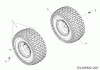 Troy-Bilt Pony 42 13AD77KS309 (2018) Spareparts Rear wheels