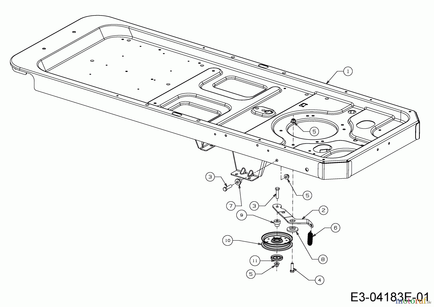  MTD Zero Turn P 220 HZ-S 17AF2ACS678  (2014) Idle pullies drive system