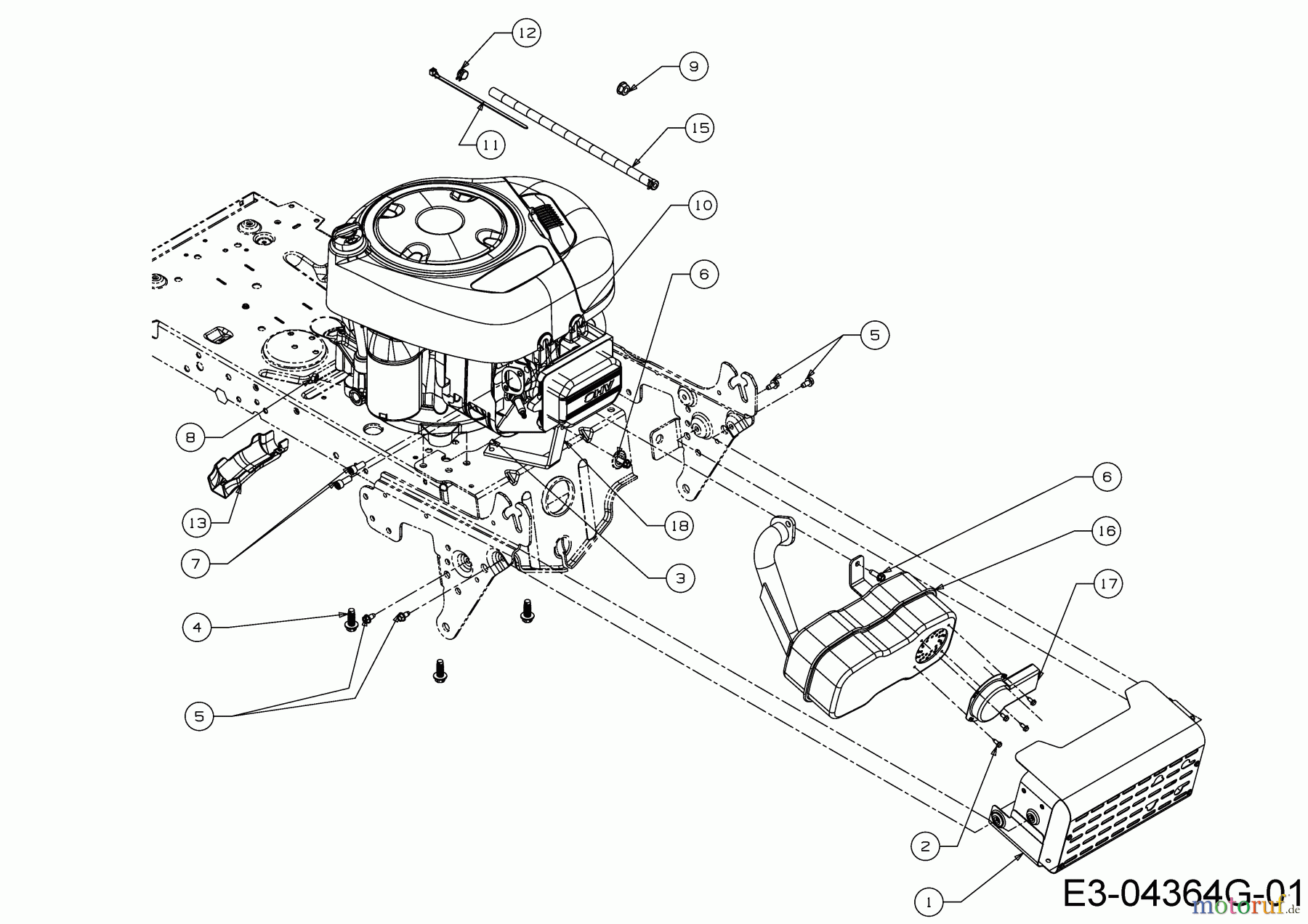  Dormak Lawn tractors TX 36 T 13HH76SE699  (2017) Engine accessories