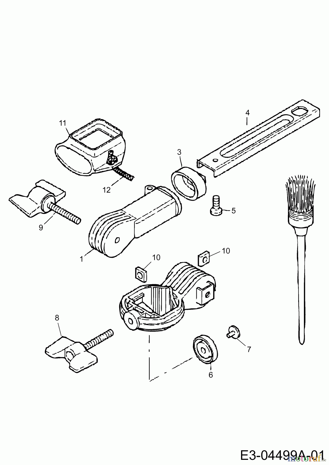  Wolf-Garten  multi-star® - Brush holder PH-M 7246000  (1996) Basic machine