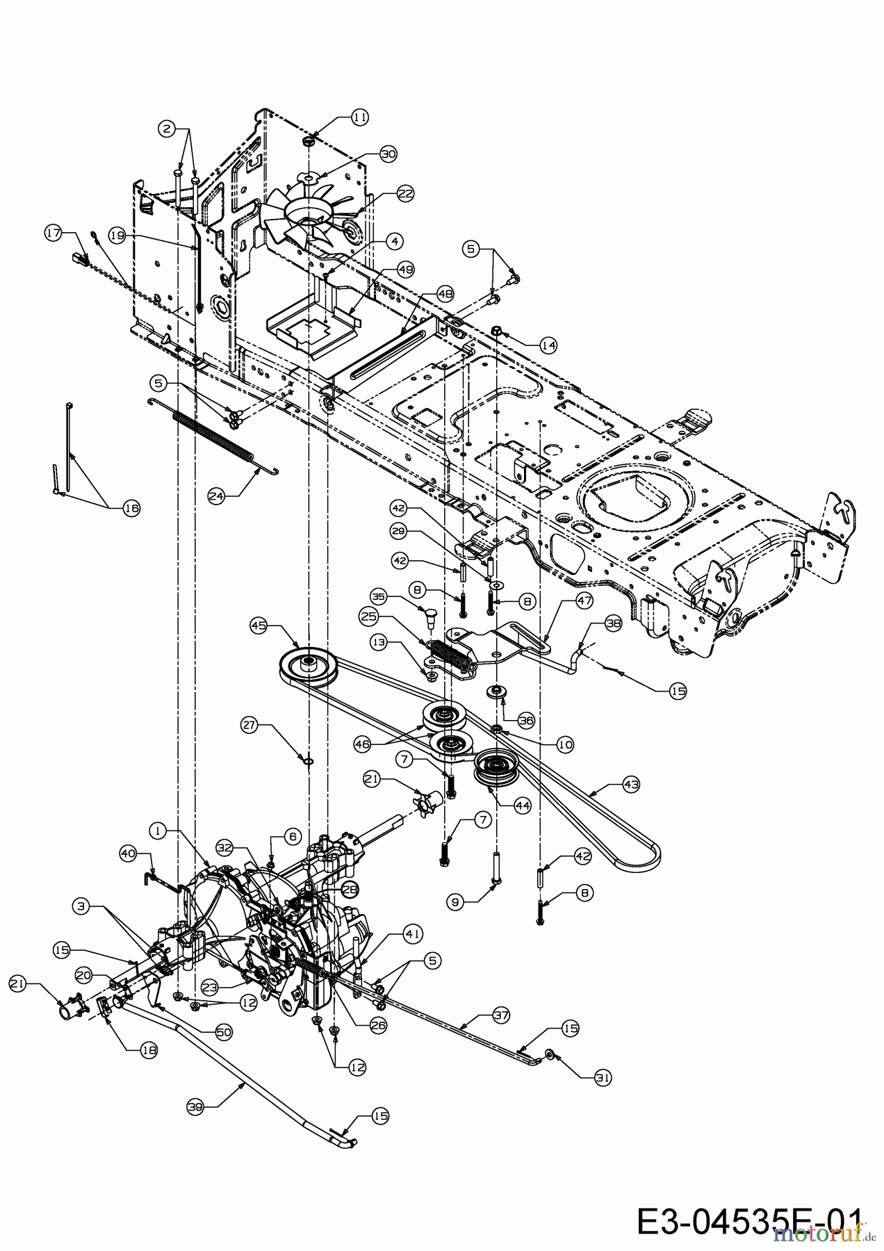  Cub Cadet Lawn tractors LTX 1045 13WX91AT056  (2014) Drive system