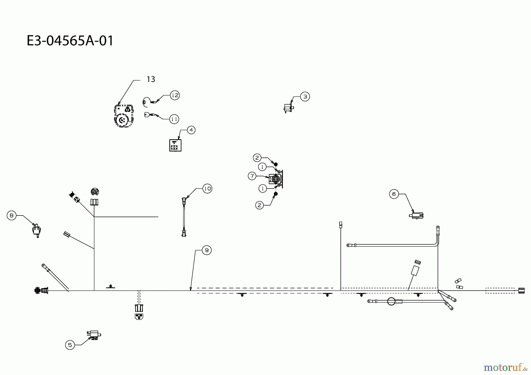  Verts Loisirs Lawn tractors VLK2 22H107 N 13AF91TG417  (2009) Electric parts