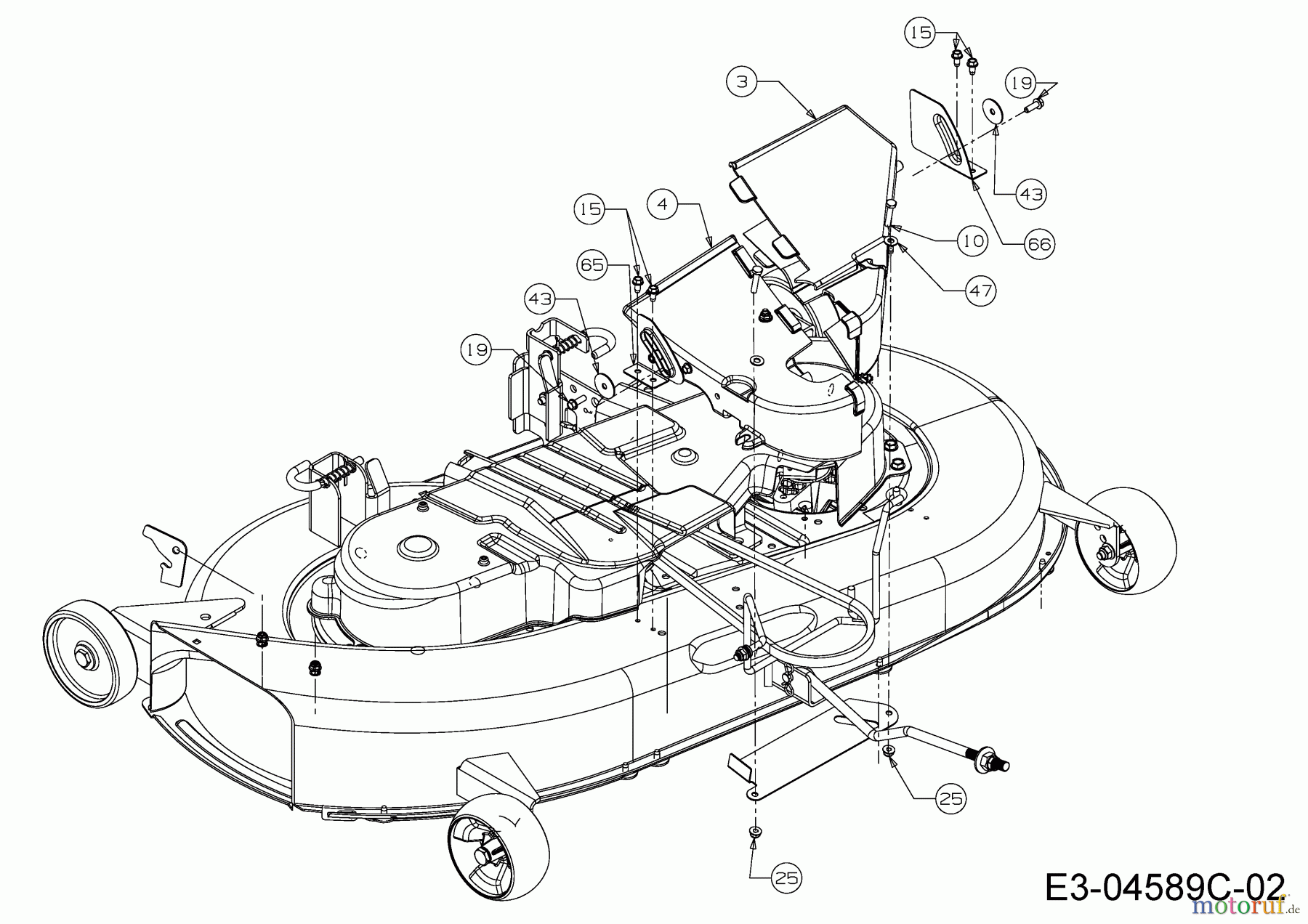  Gutbrod Lawn tractors ELX 107 SHL-K 13BG91GG690  (2011) Mowing deck G (42
