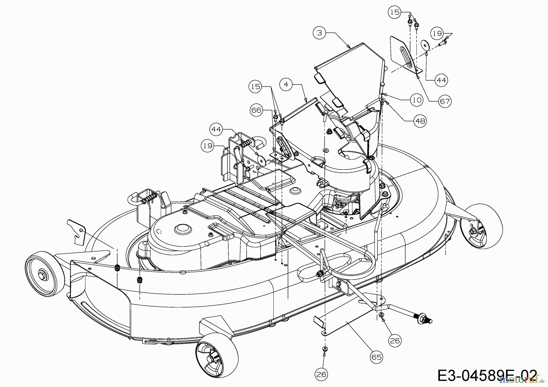  Cub Cadet Lawn tractors CC 1018 AG 13AD90AG603  (2013) Mowing deck G (42