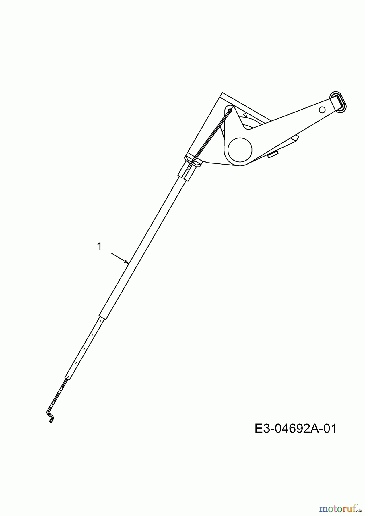  MTD Lawn tractors 11.5/96 13A1660F655  (2004) Throttle cable