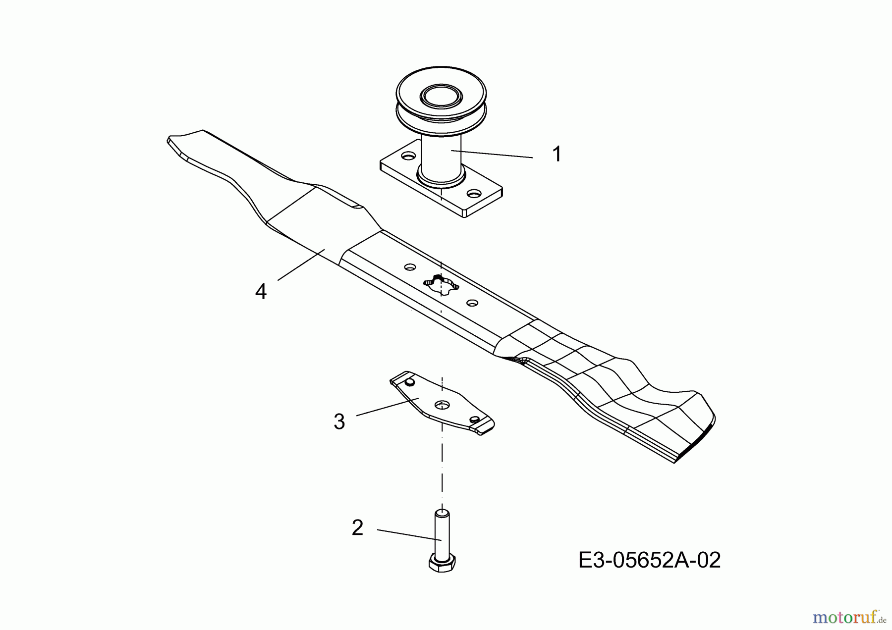 Mr.Gardener Petrol mower self propelled HWD 6053 T 12B-858R629 (2012) Blade to 02.10.2011