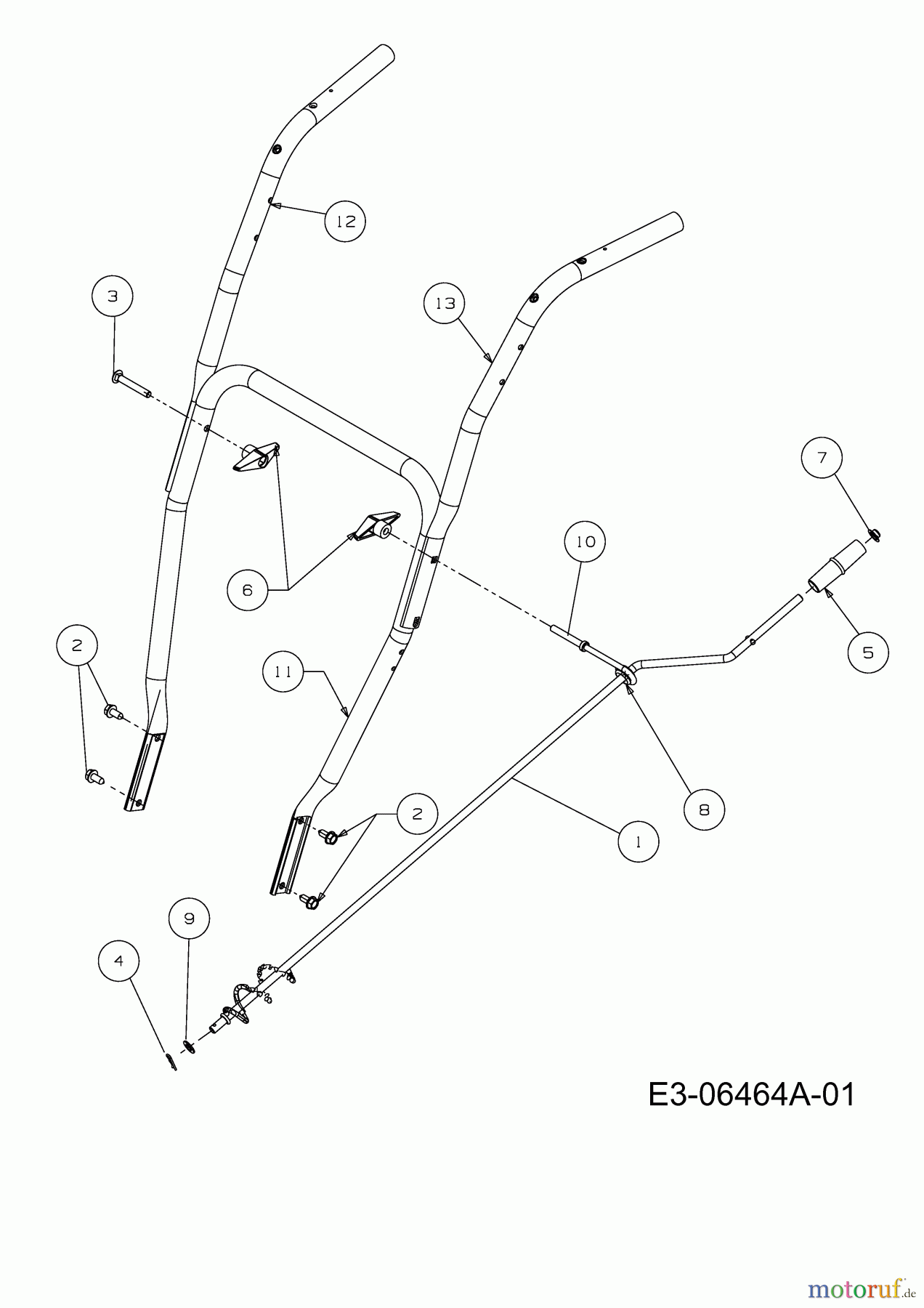  MTD Snow throwers M 61 31A-62C2678  (2015) Handle