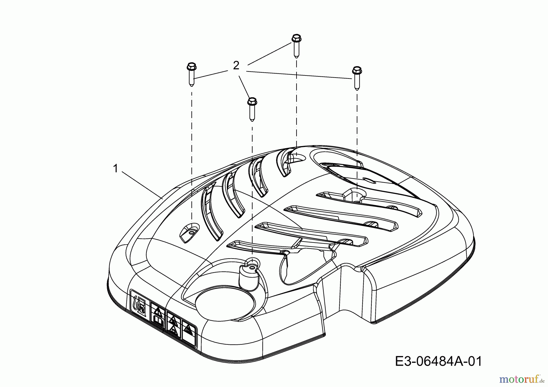 MTD Petrol mower P 53 HWO 11A-58M2615 (2010) Engine shroud