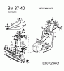 MTD BM 87-40 25A-FM4J678 (2008) Listas de piezas de repuesto y dibujos Handle,Cutter Bar