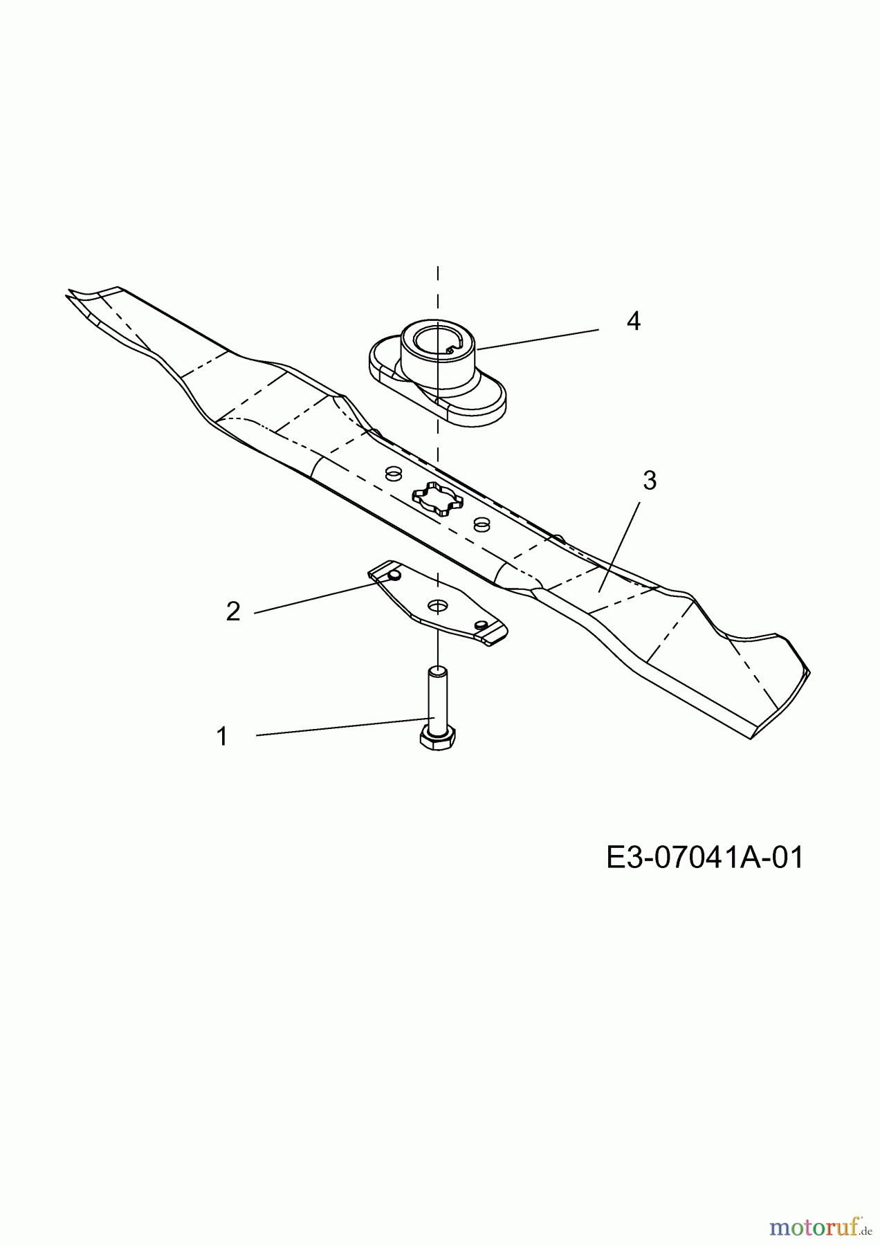  Yard-Man Petrol mower YM 4518 MH 11D-70AQ643  (2011) Blade, Blade adapter