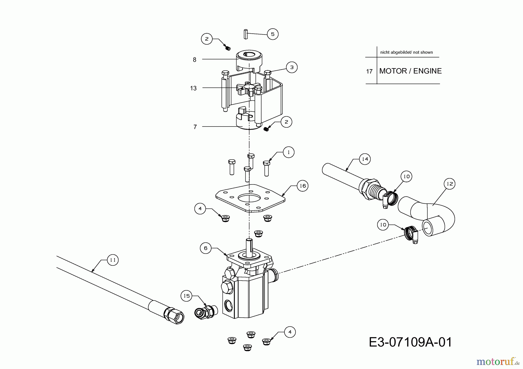  MTD Log splitter LS 550 24AF550C678  (2012) Gear pump