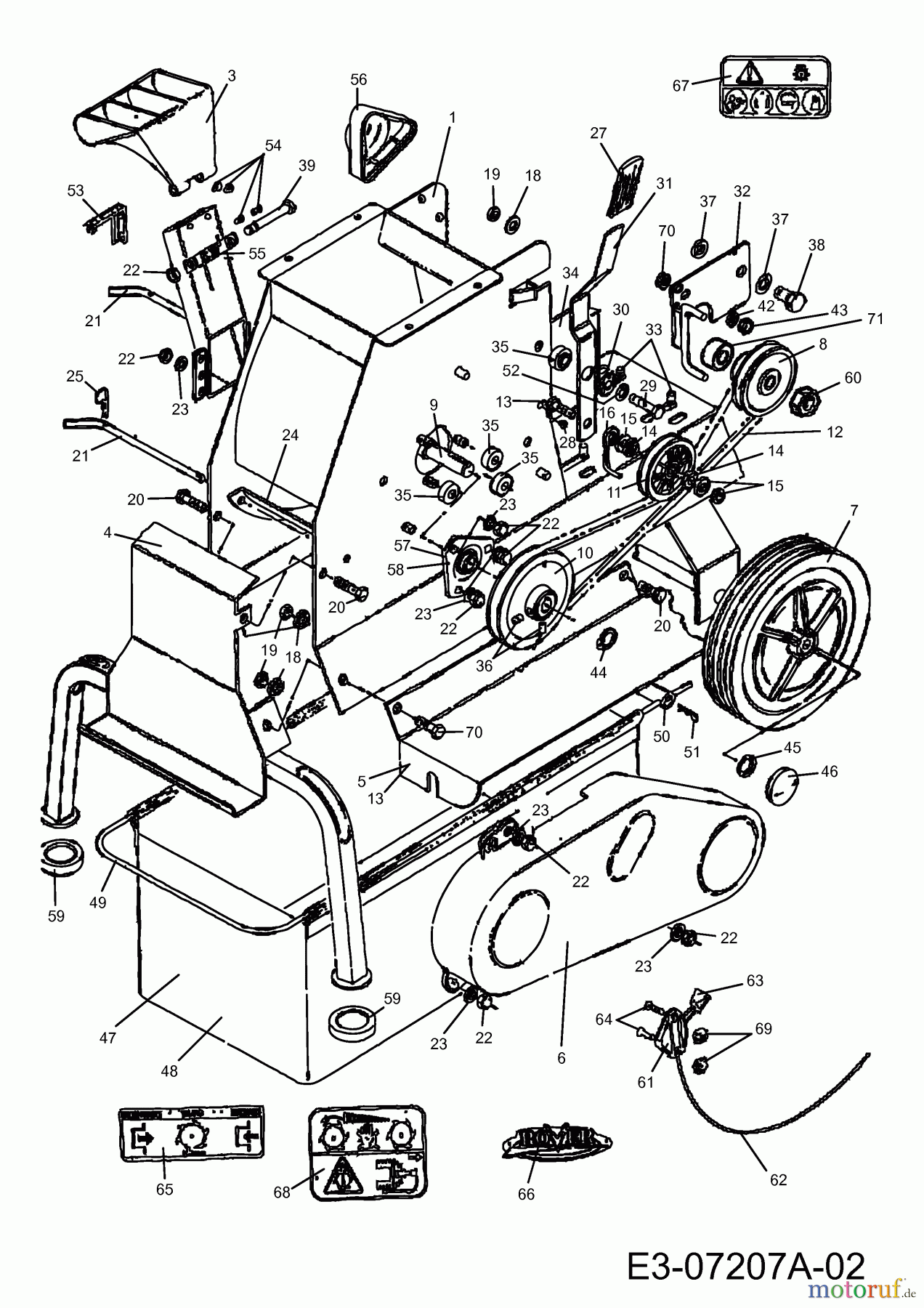  Chipper Chip-N-Shred 89862  (2007) Drive system