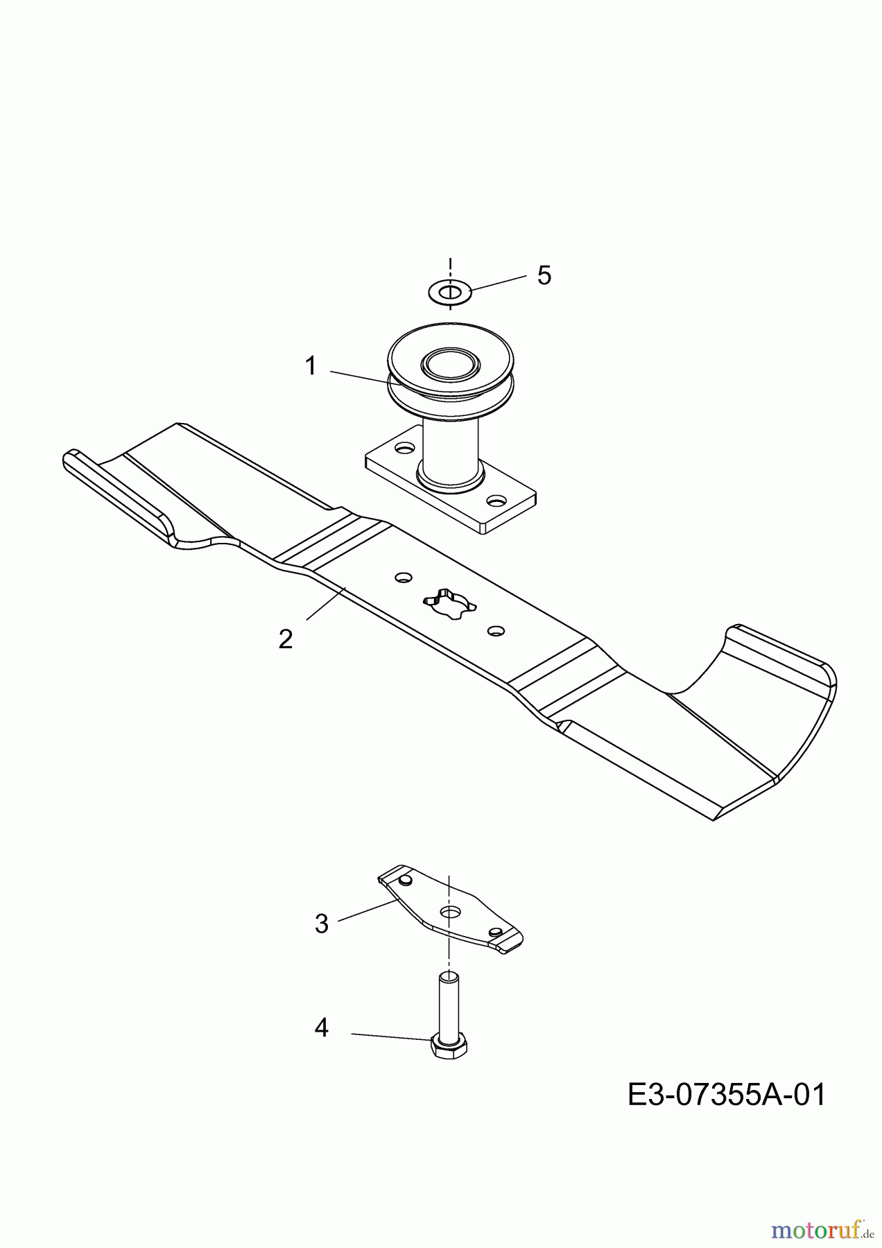 WOLF-Garten Expert Petrol mower self propelled Expert 42 BA 12A-H65E650 (2013) Blade