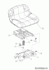MTD Minirider 76 SD 13A226JD600 (2012) Ricambi Seat, Seat bracket