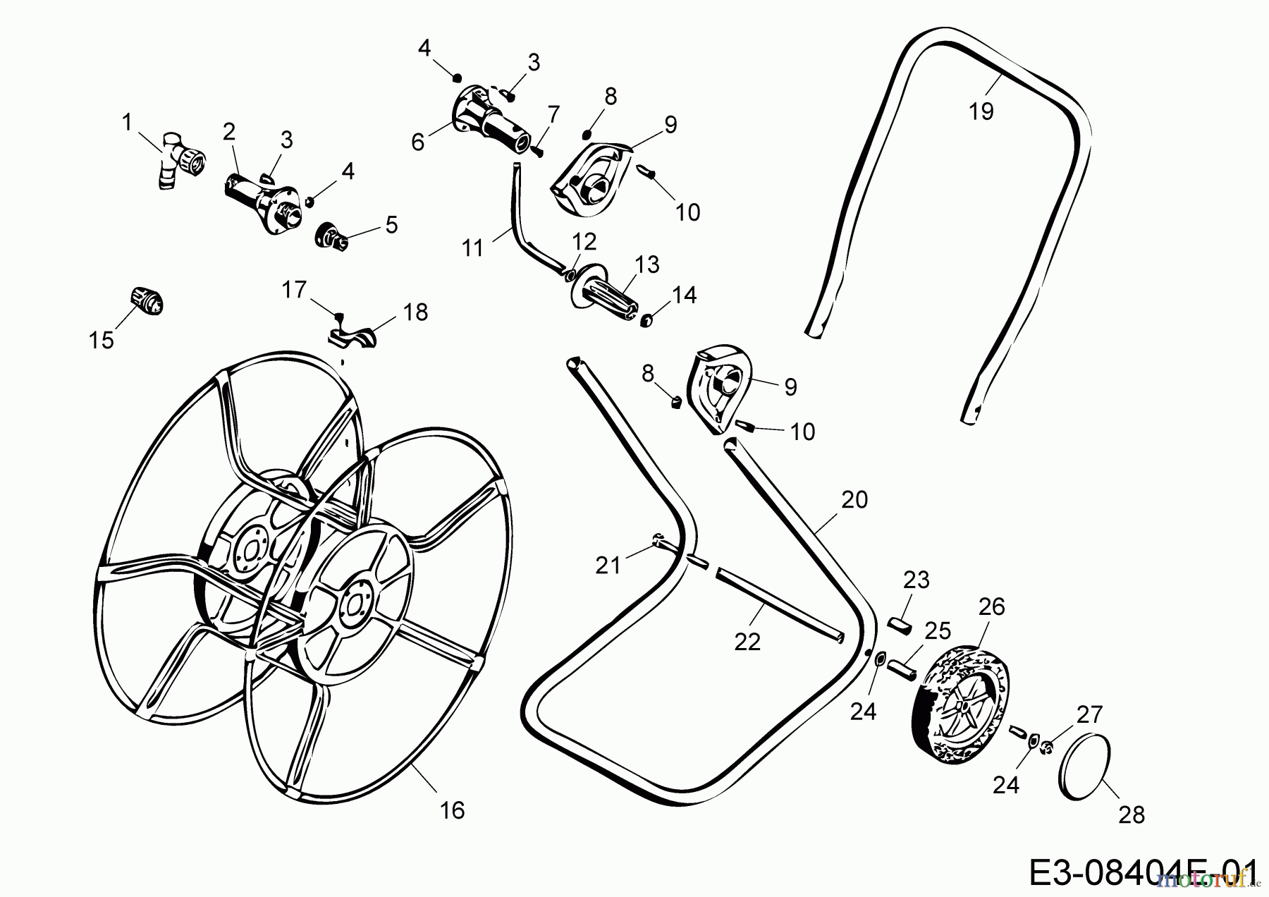  Wolf-Garten Hose reel WS 50 Z 5222000  (2018) Basic machine