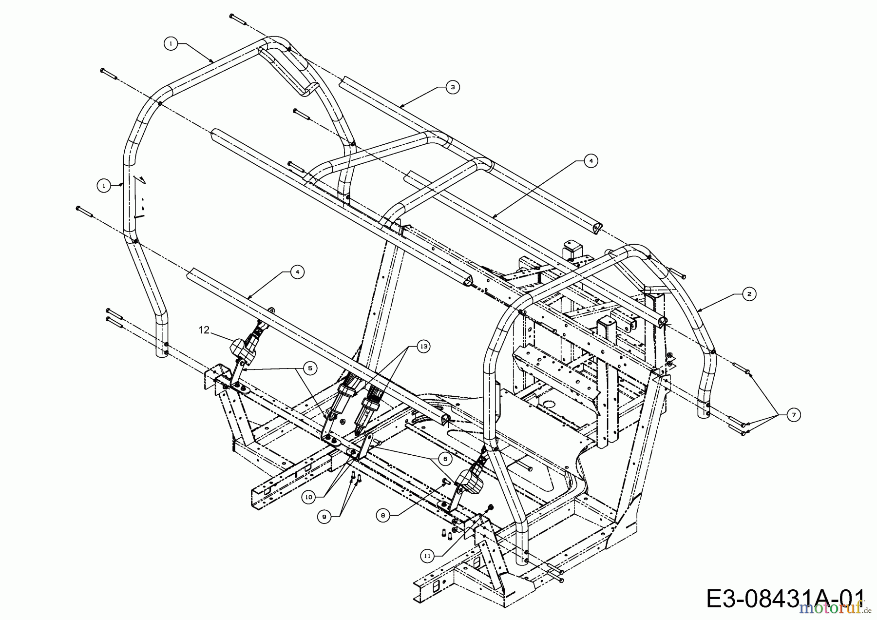  Massey Ferguson Utility Vehicle MF 20 MD 37AK468D695  (2014) Seat belts, Rollbar