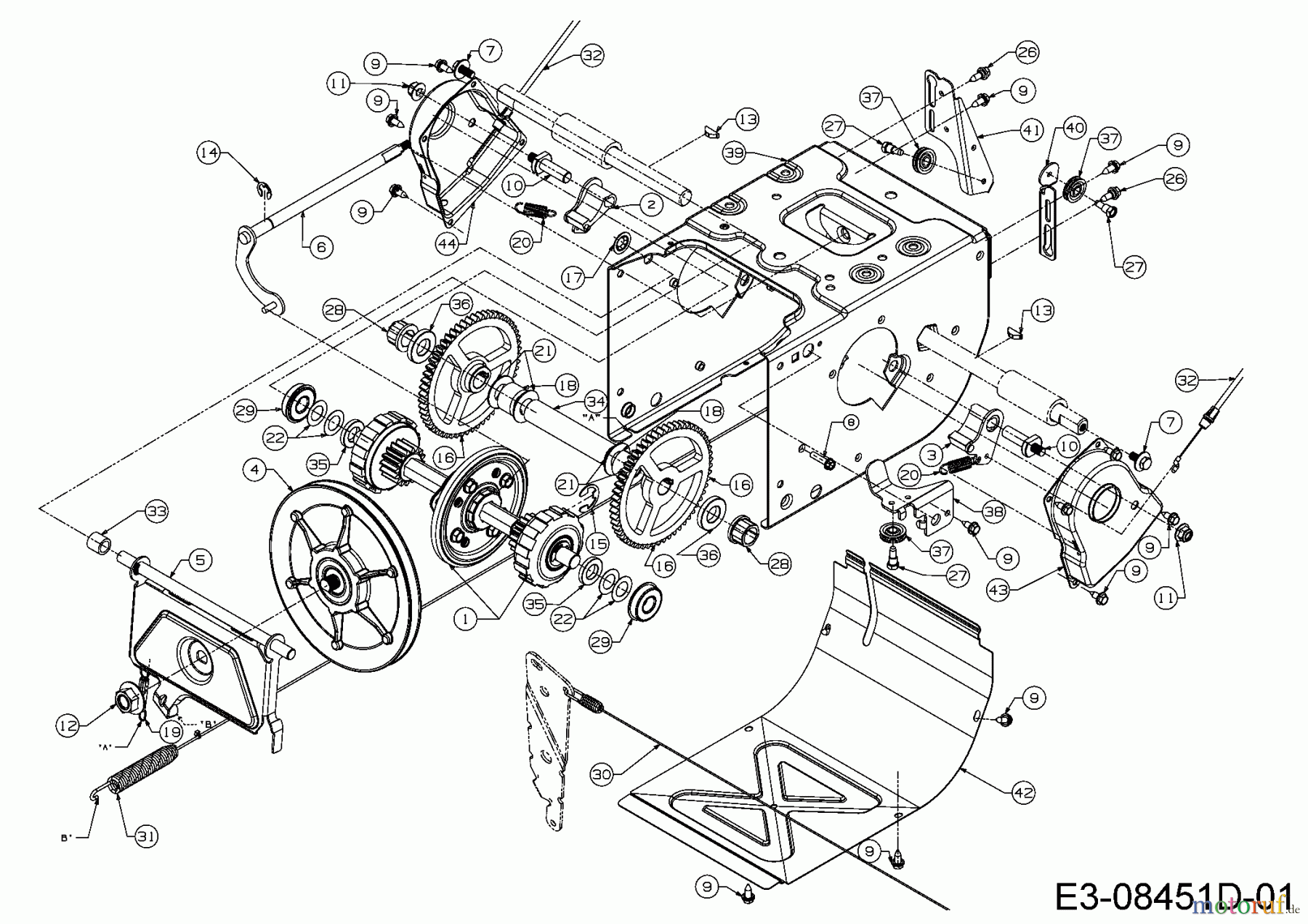  MTD Snow throwers Optima ME 66 T 31AY74T3678  (2017) Drive system