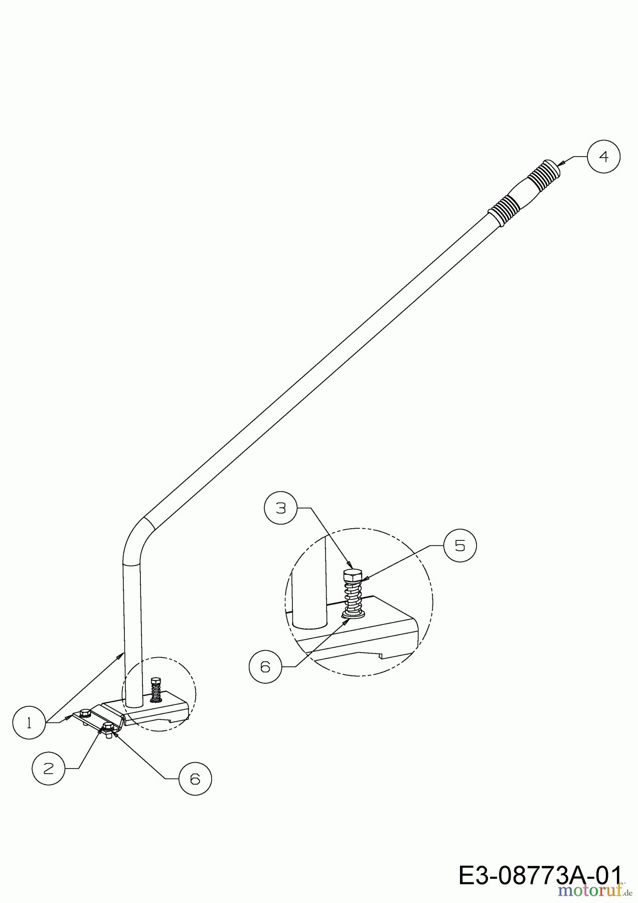  Black-Line Sweeper BLK 7065 24A-812C683R  (2017) Adjusting rod sweeper