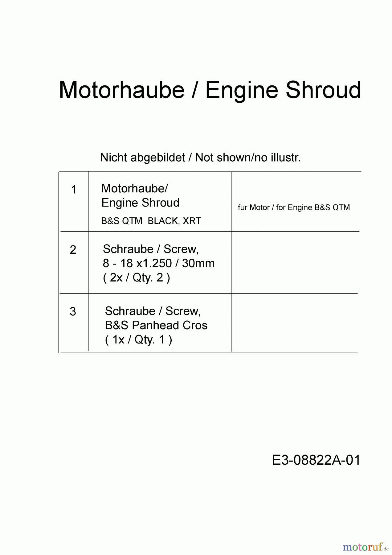  Yard-Man Petrol mower 675 11A-B26M301  (2014) Engine Shroud