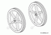 MTD WST 5522 25A-262E678 (2018) Spareparts Wheels