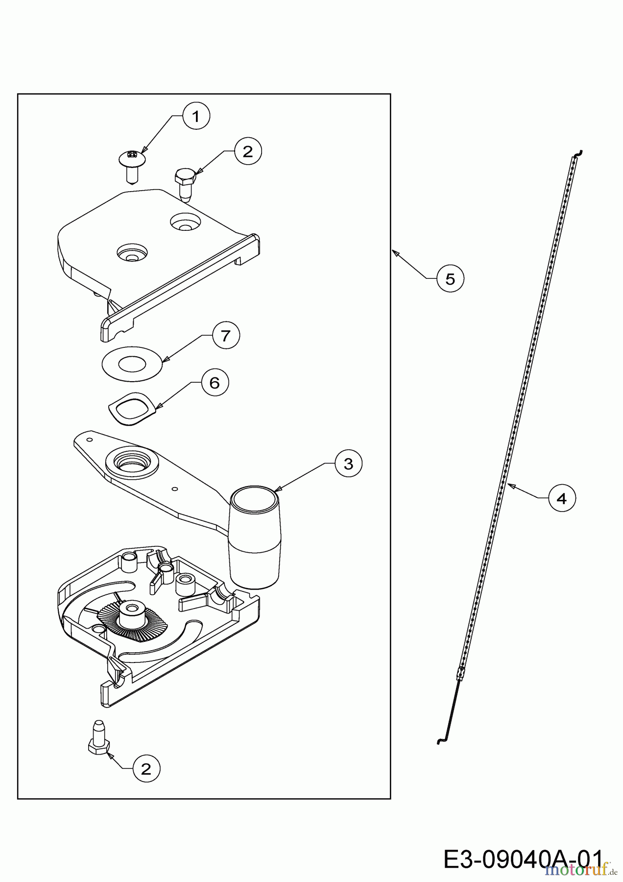  MTD Lawn tractors H 145 13AA698F678  (2004) Throttle cable