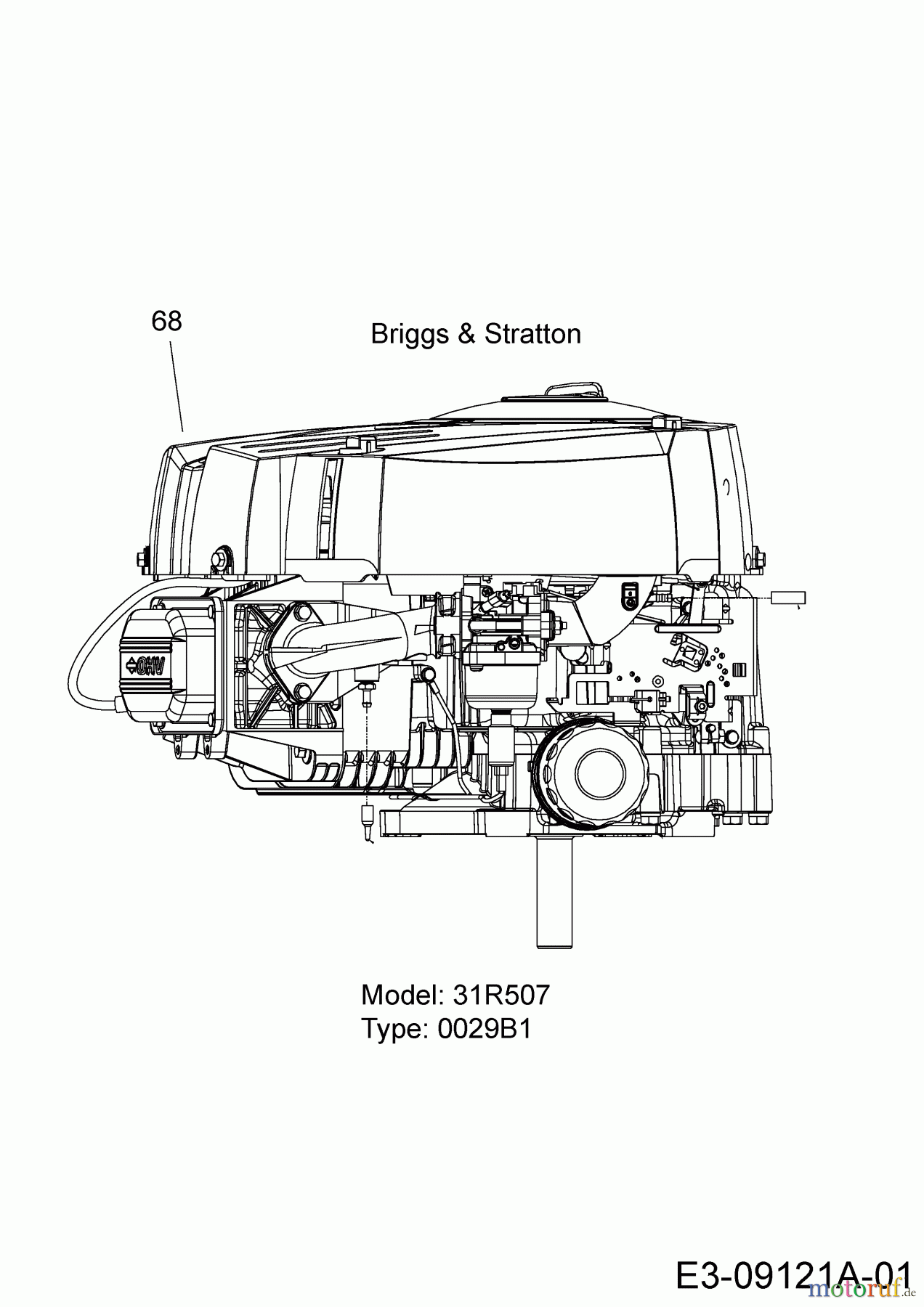  Lux Tools Lawn tractors RT 155-92 H 13WM77TE694  (2016) Engine Briggs & Stratton