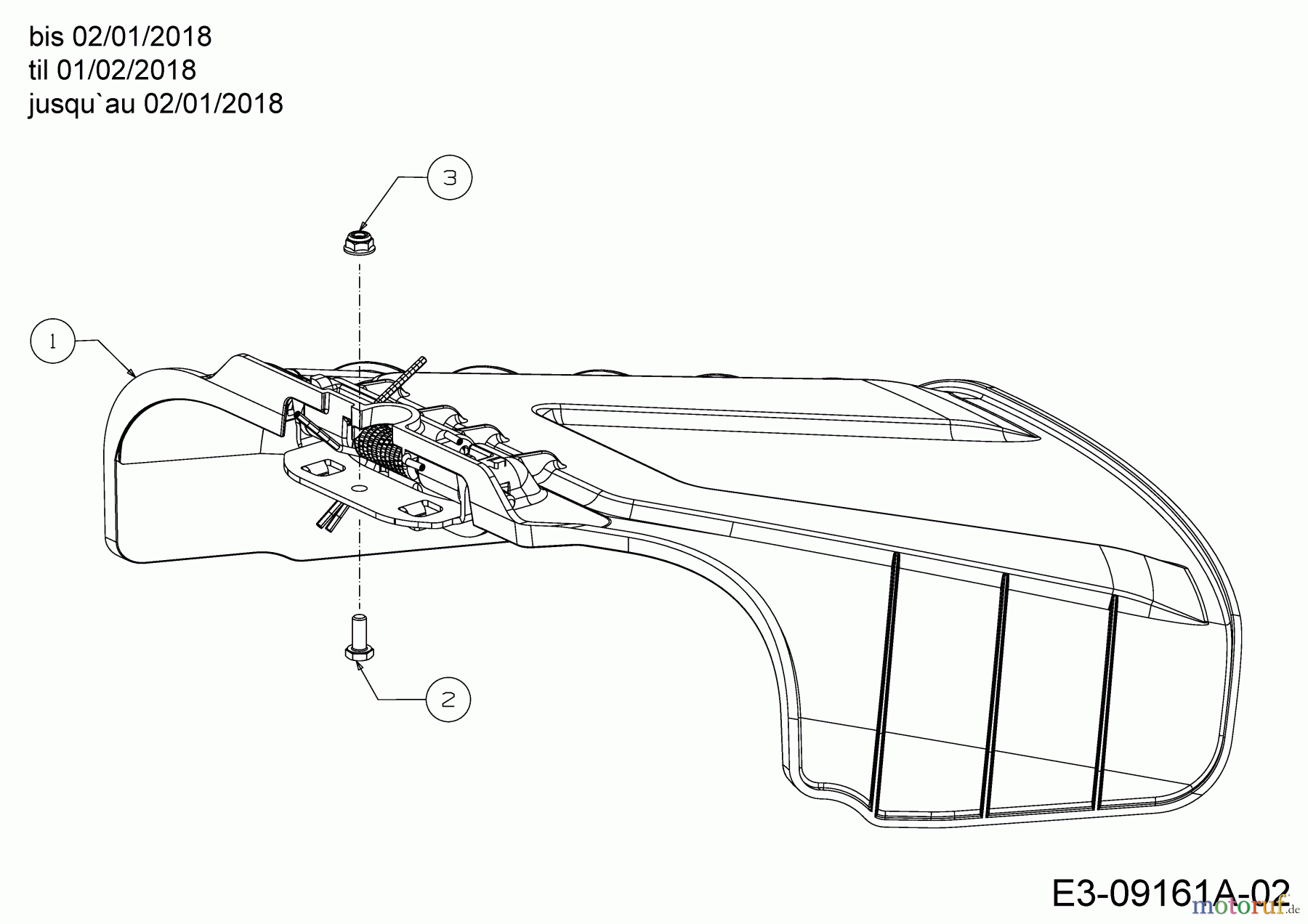  Tigara Lawn tractors TG 222/117 HBI 13AAA1KT649  (2018) Deflector til 01/02/2018