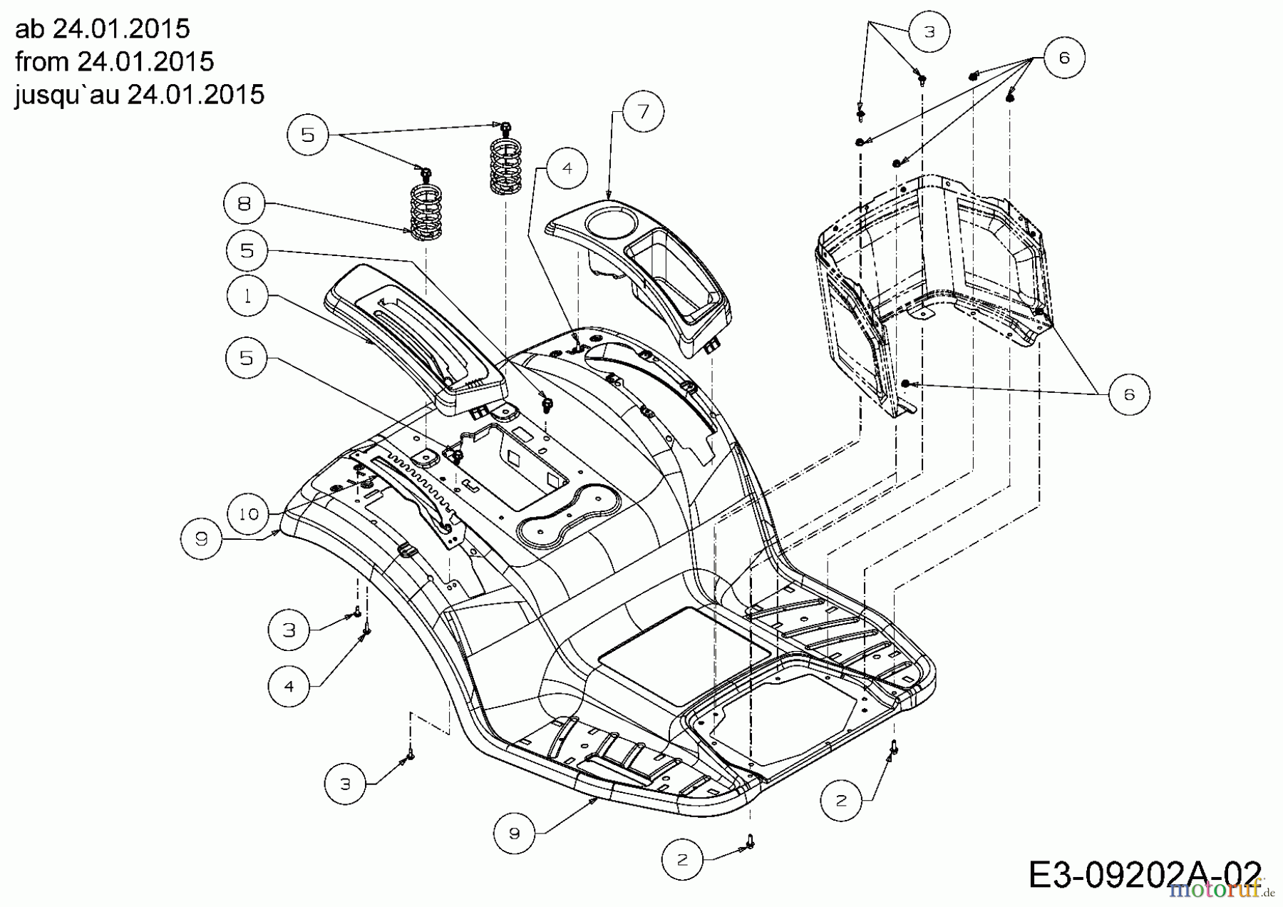  Troy-Bilt Lawn tractors TB 2042 13APA1KS309  (2015) Fender from 24.01.2015